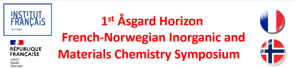 We will be participating in the 1st „Åsgard Horizon French-Norwegian Inorganic and Materials Chemistry Symposium“ – 30-31 May 2024, Dijon, France