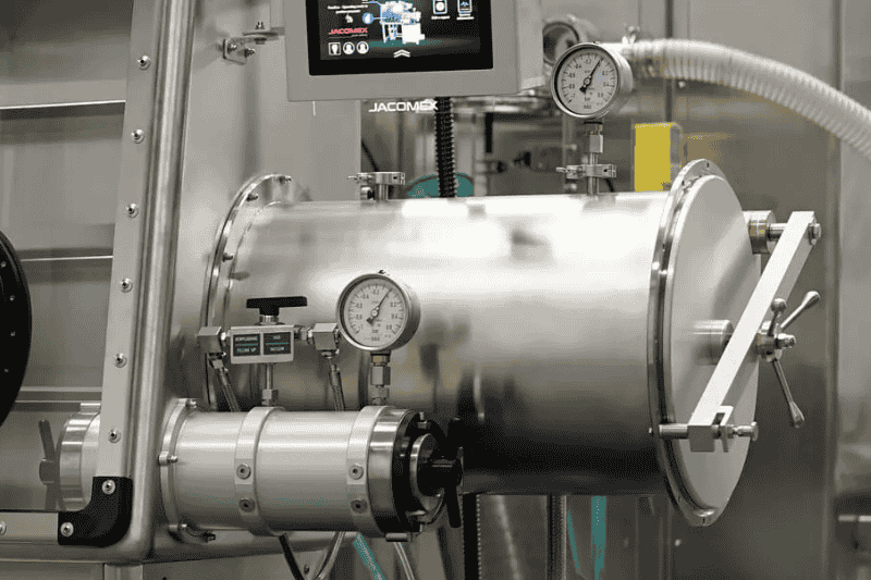 Zylindrische Vakuumkammer für Handschuhboxen