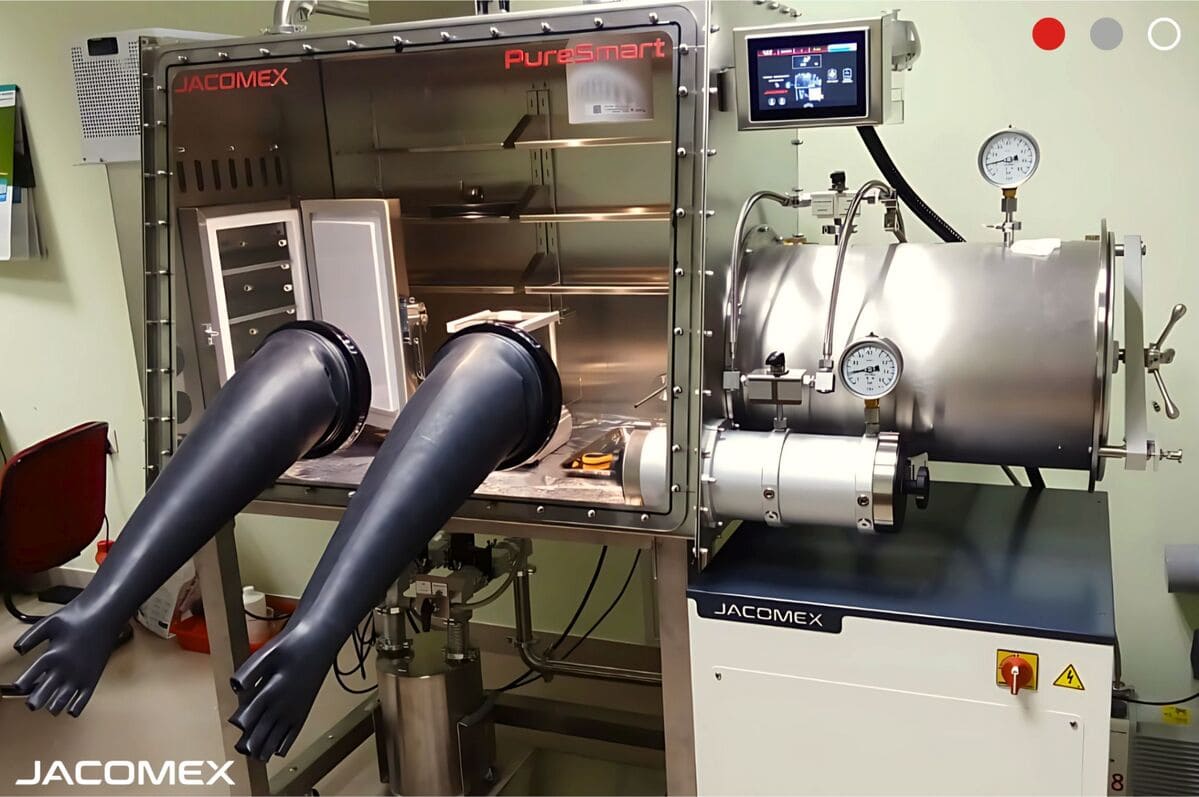 A glovebox in India A glovebox in India