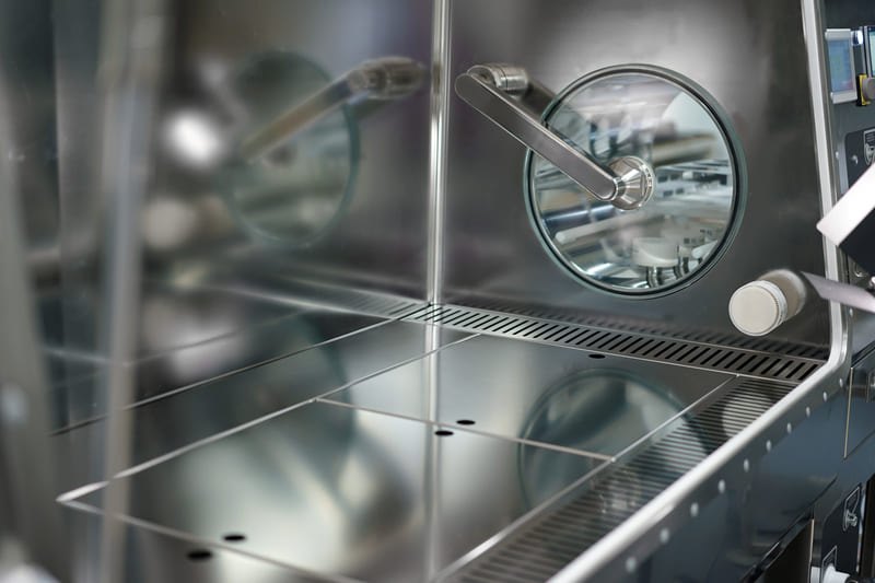 Laminarer Luftstrom in der Glovebox