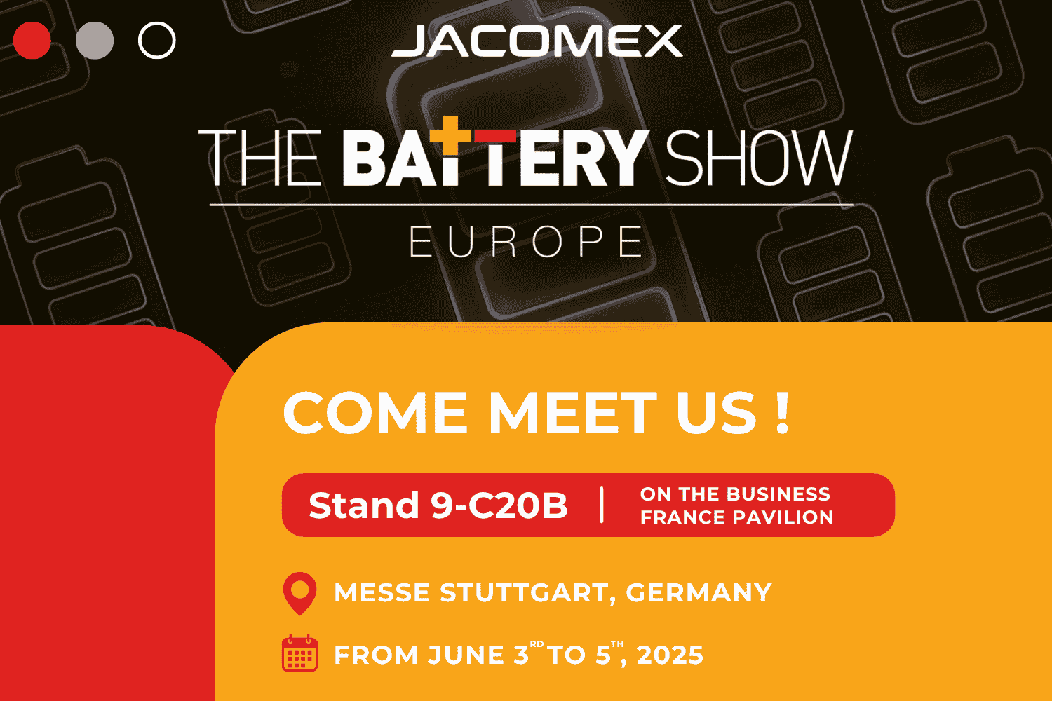 The Battery Show Europe – June 3-5th – Stuttgart (Germany)